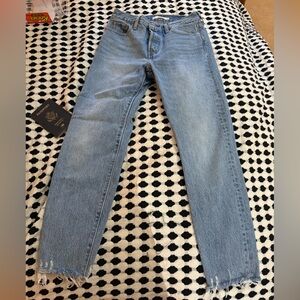 Levi’s Wedgie jeans fray at bottom